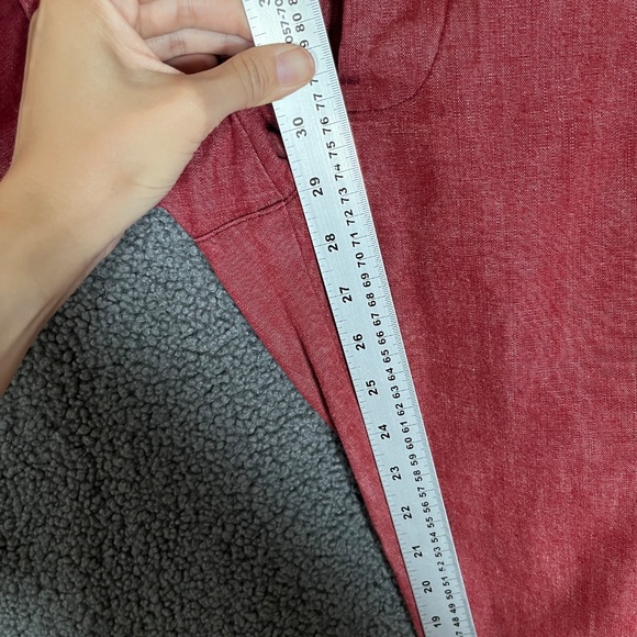 Gustin Chambray Slim Fit Chino Pants - Men's Size 29*29 - Red - Picture 5 of 11